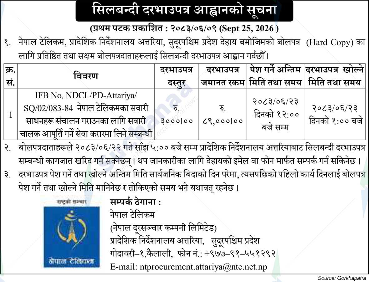 Nepal Doorsanchar Company Limited (NTC)