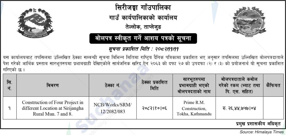 Sirijangha Rural Municipality