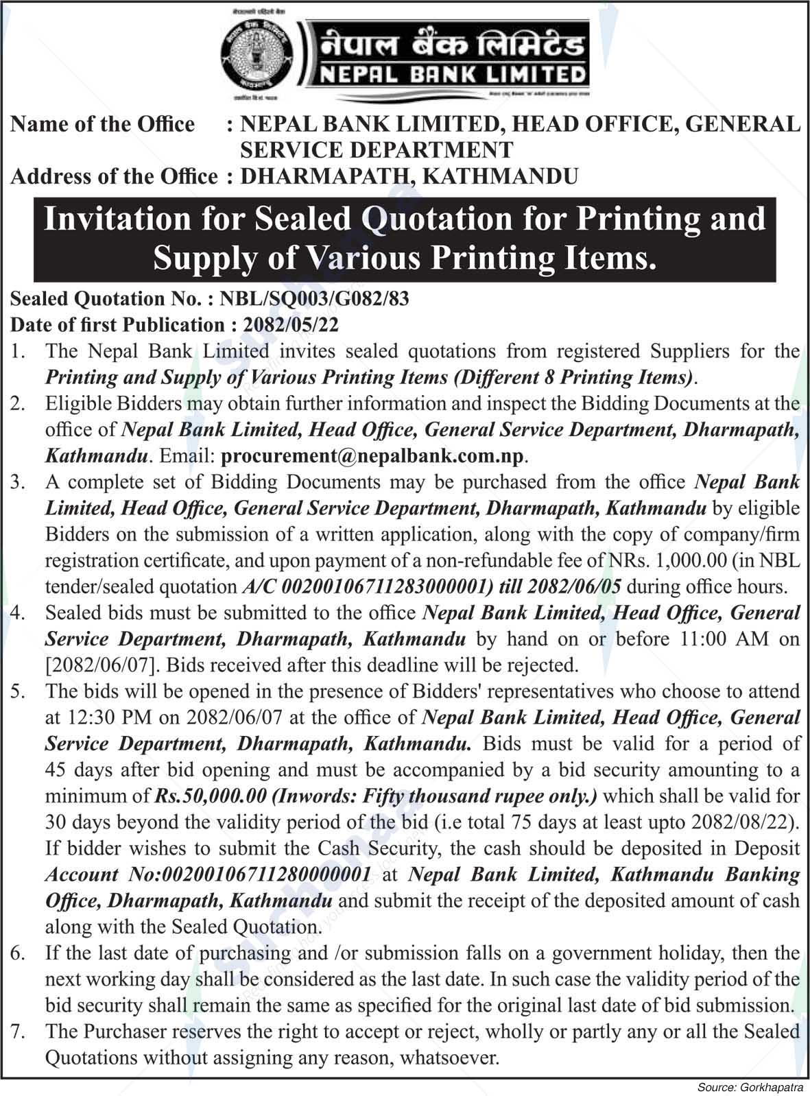 Nepal Bank Limited