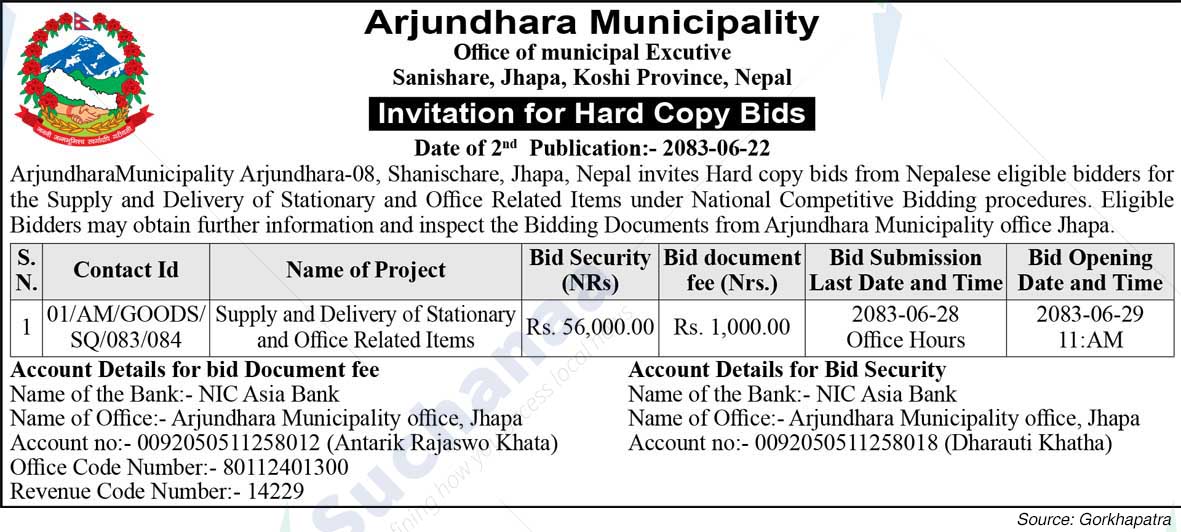 Arjundhara Municipality