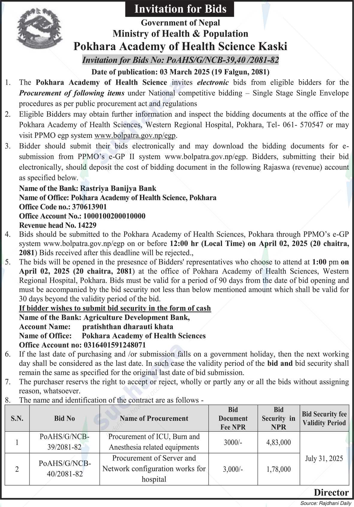 Pokhara Academy of Health Science Kaski