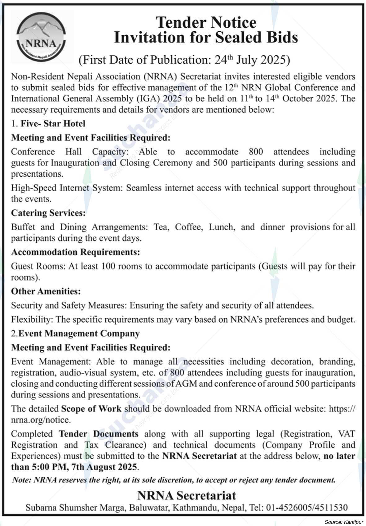 Non-Resident Nepali Association (NRNA)