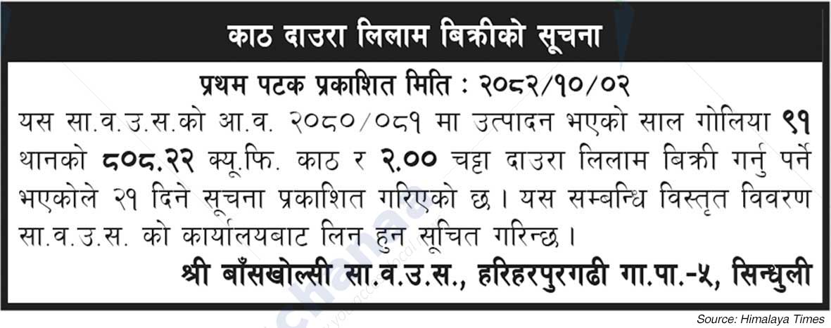 Shree Banskholsi Saa.Wa.Wo.Sa.