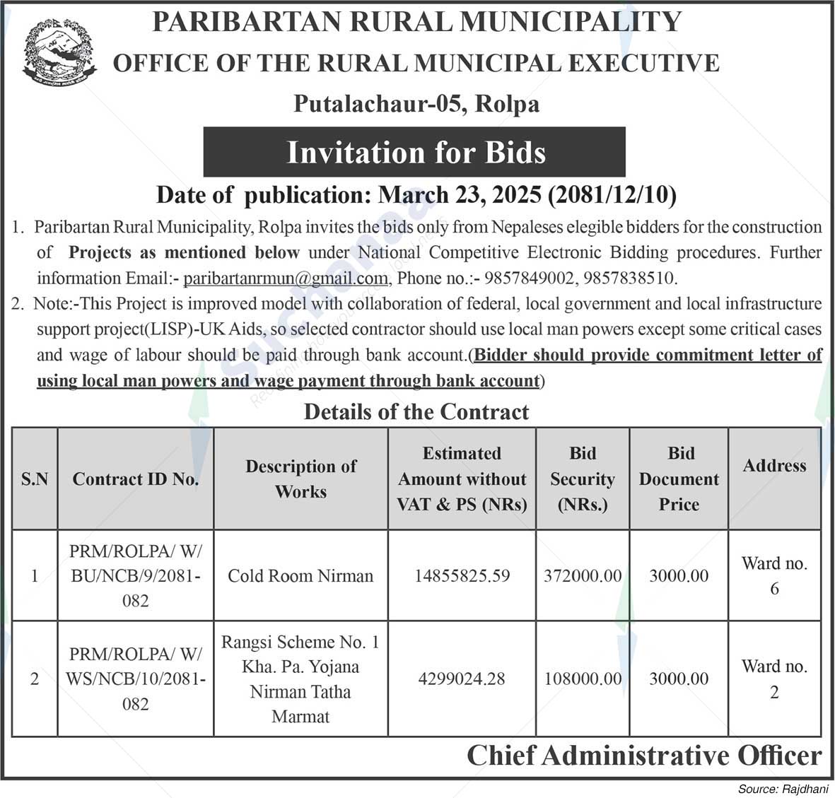 Paribartan Rural Municipality