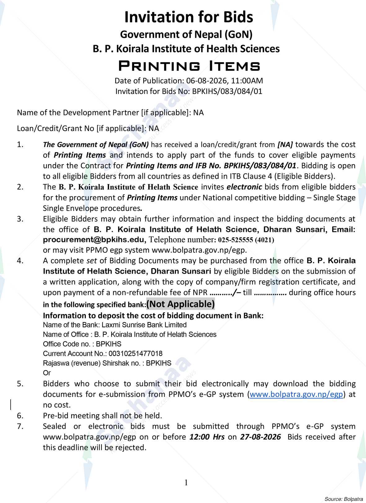 B.P. Koirala Institute of Health Sciences, Dharan
