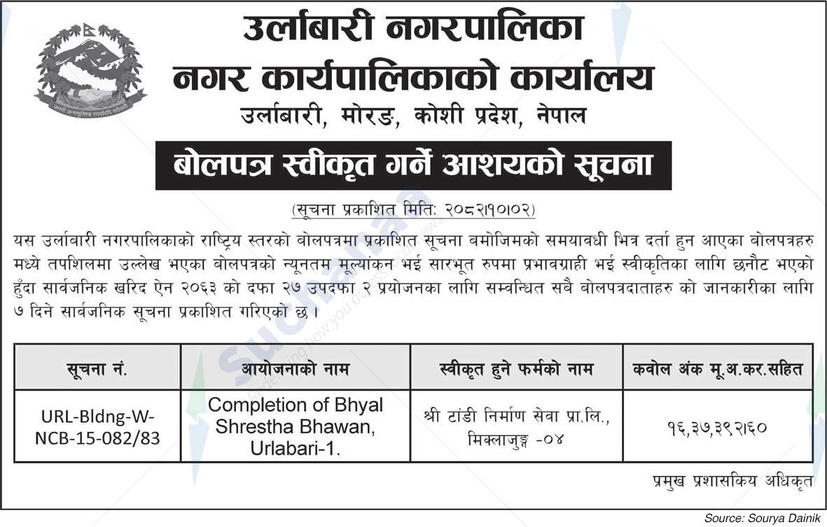 Urlabari Municipality