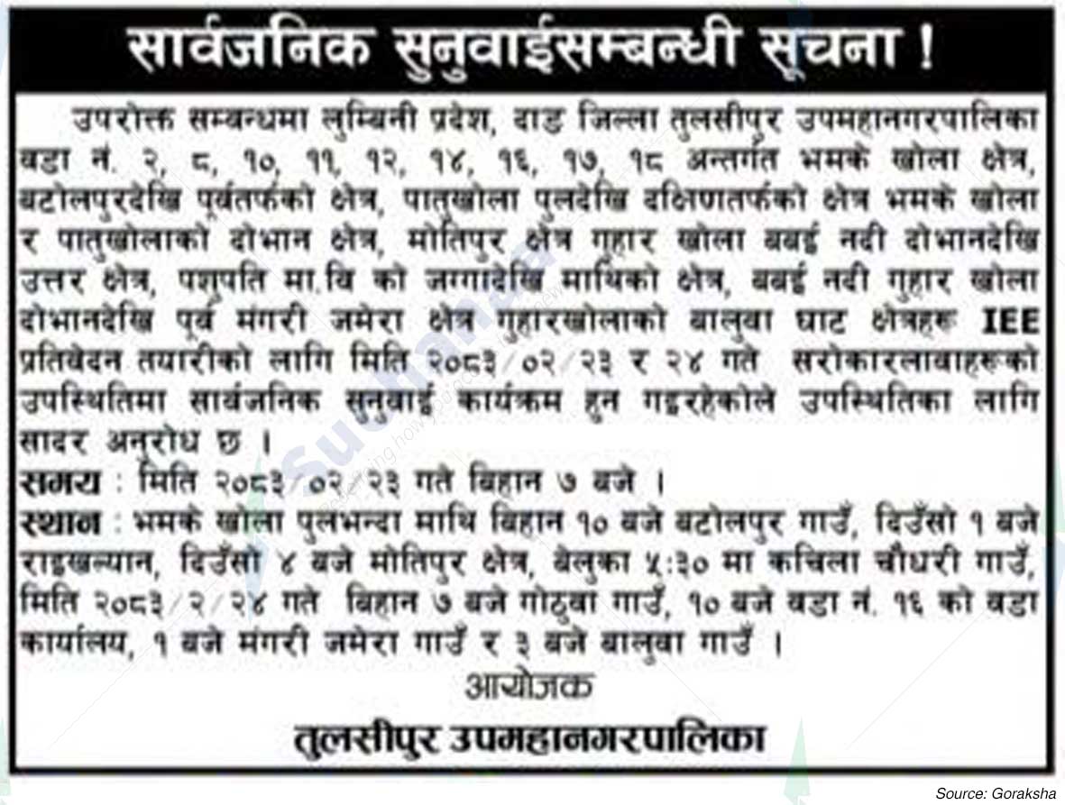 Tulsipur Sub-Metropolitan City