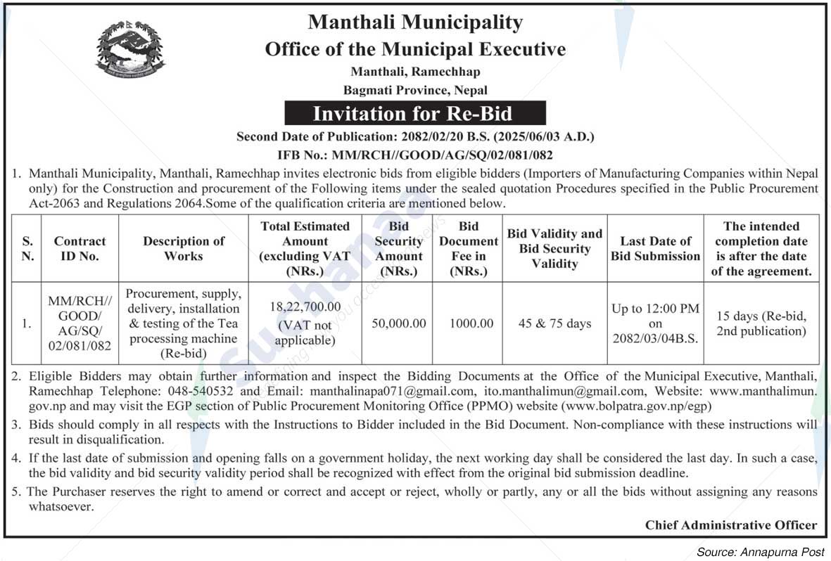 Manthali Municipality