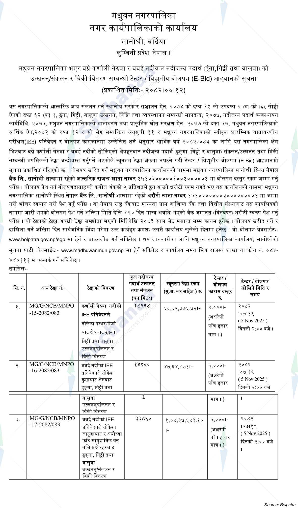 Madhuwan Municipality