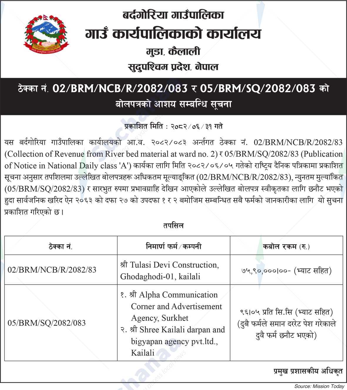 Bardagoriya Rural Municipality