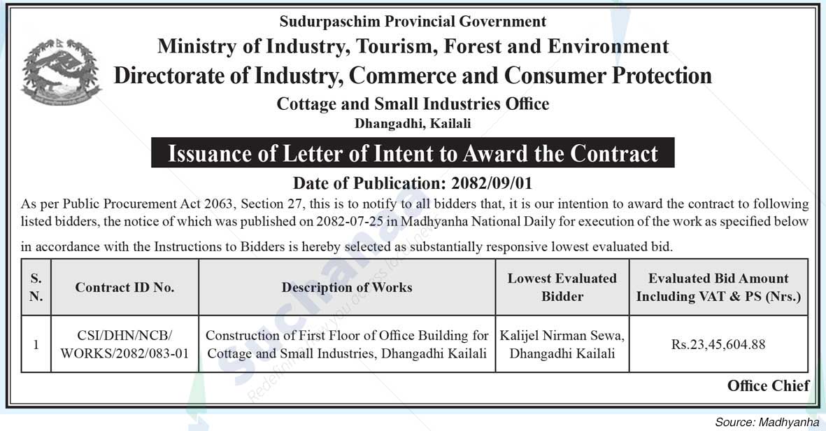 Directorate of Industry, Commerce and Consumer Protection, Dhangadhi, Kailali