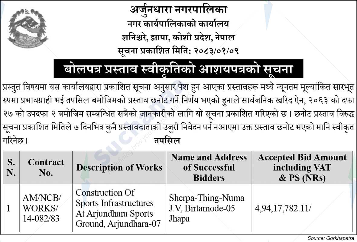 Arjundhara Municipality