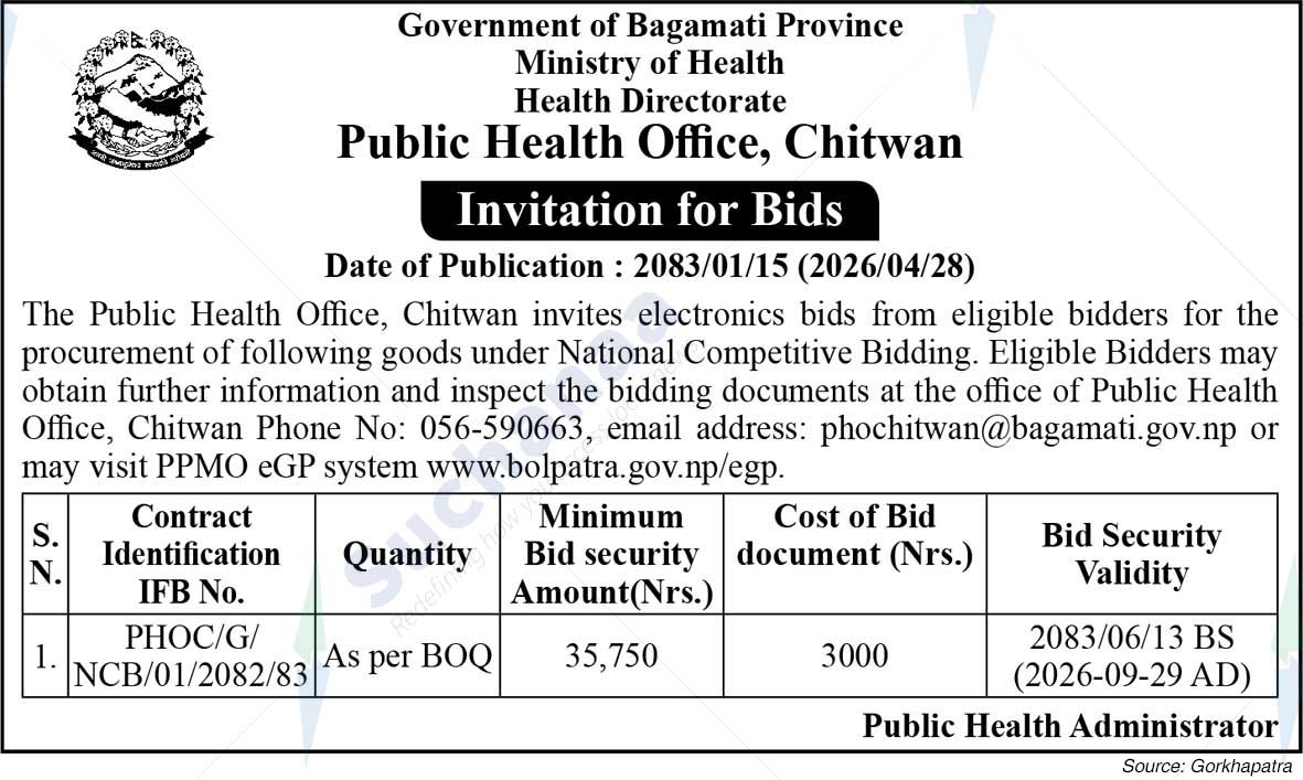 Public Health Office, Chitwan