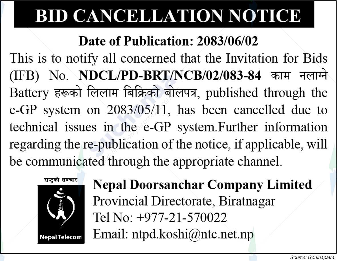 Nepal Doorsanchar Company Limited (NTC)