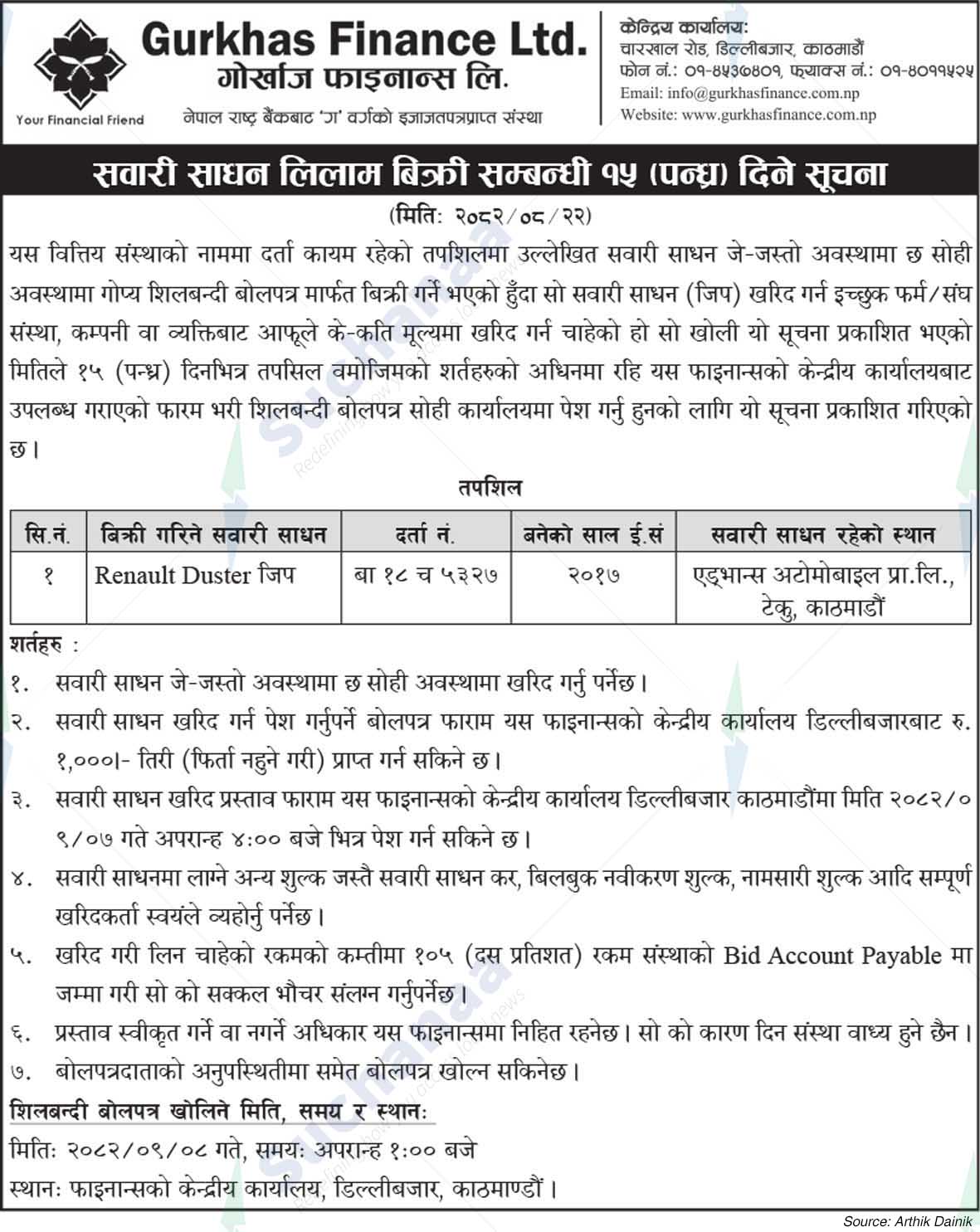 Gurkhas Finance Limited