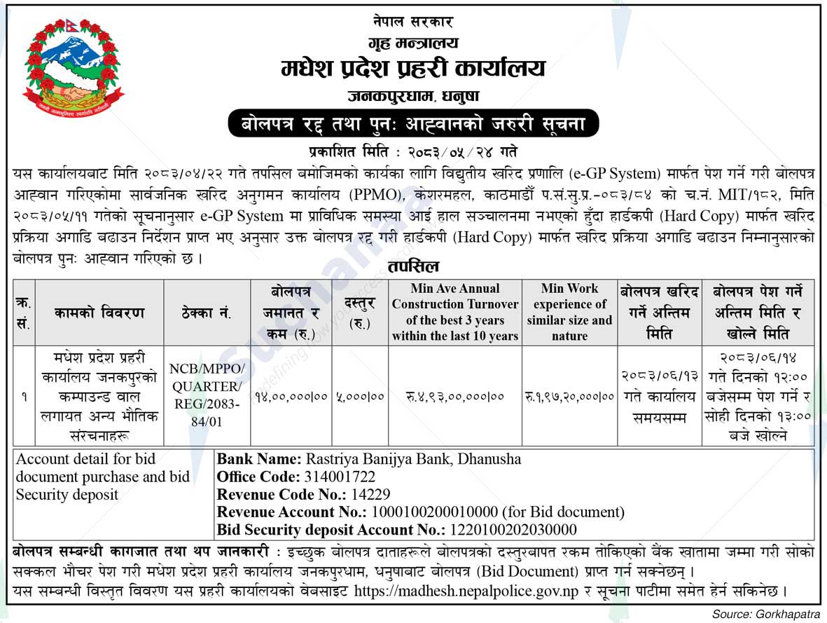Madhesh Province Police Office