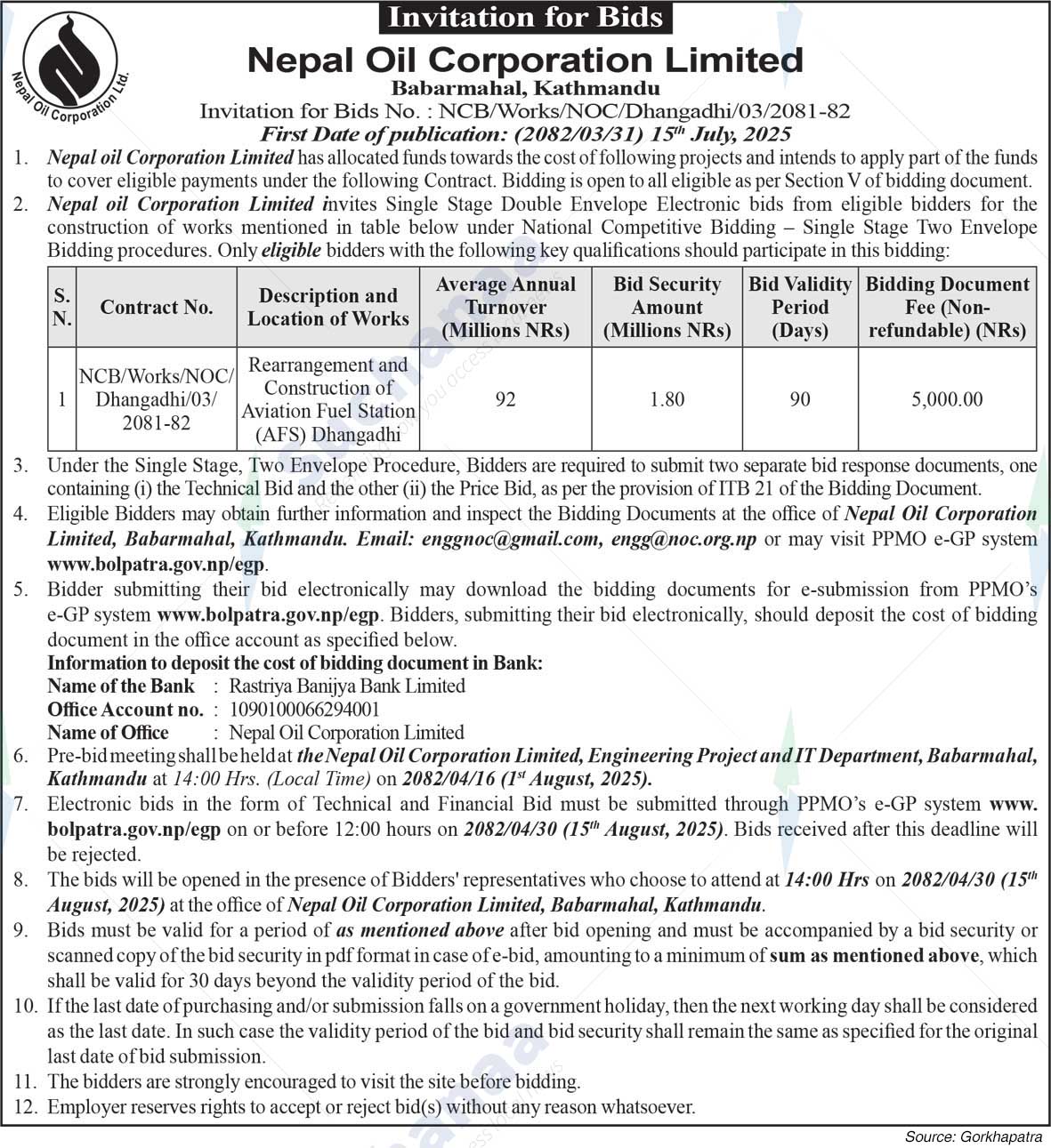 Nepal Oil Corporation Limited