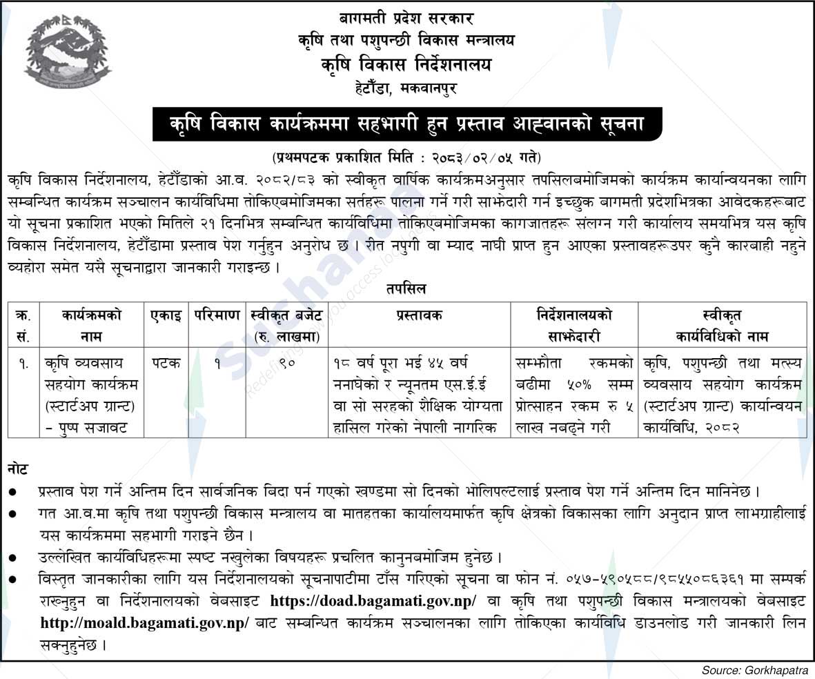 Agriculture Development Directorate, Hetauda