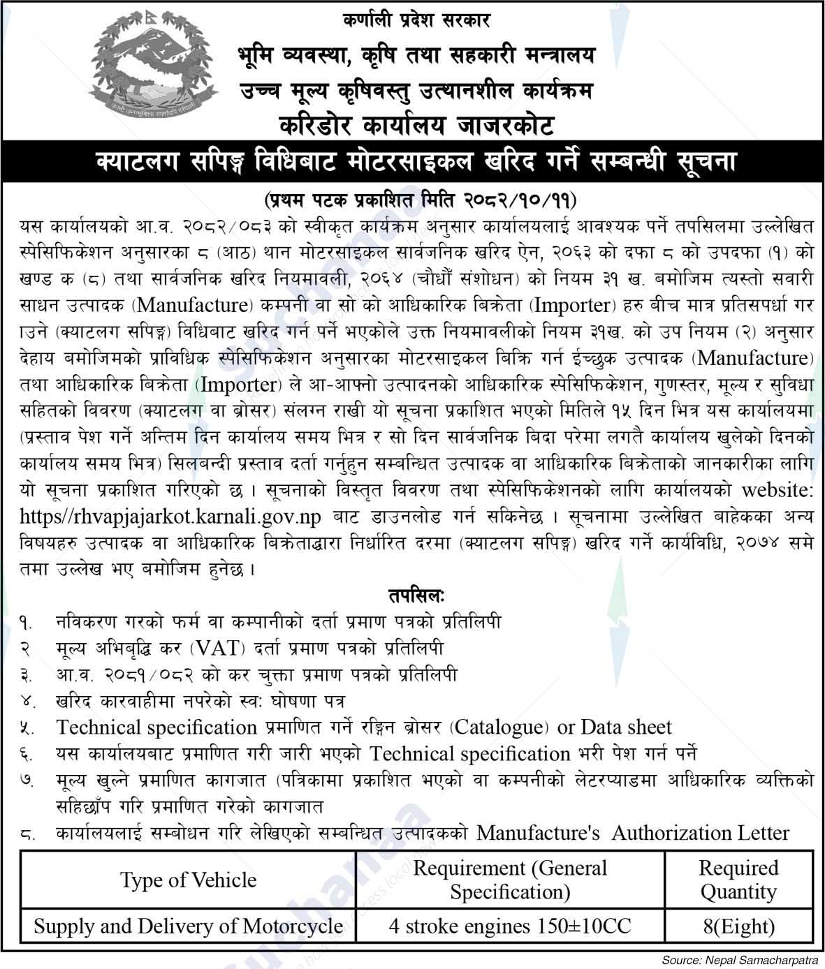 Corridor Office, Jajarkot