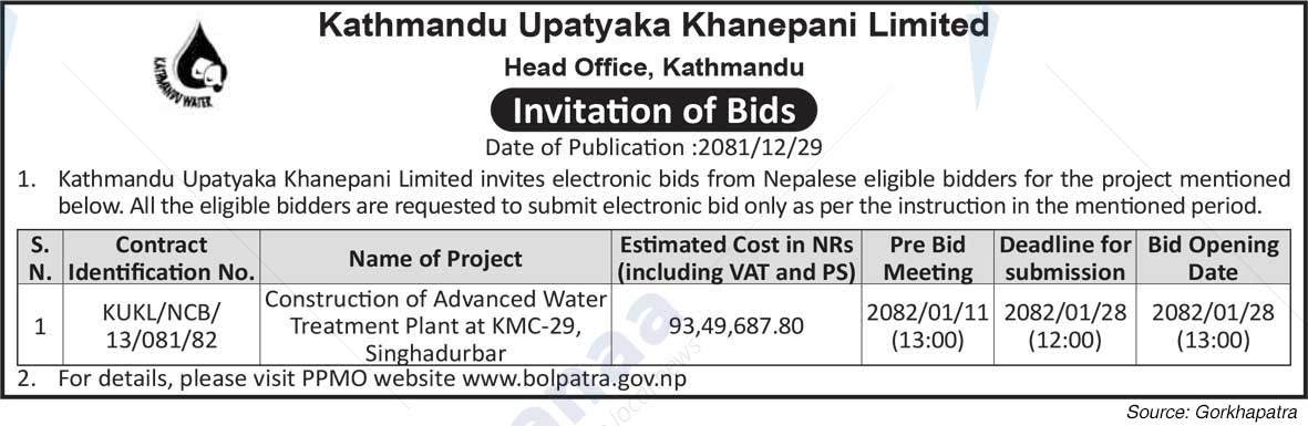 Kathmandu Upatyaka Khanepani Limited