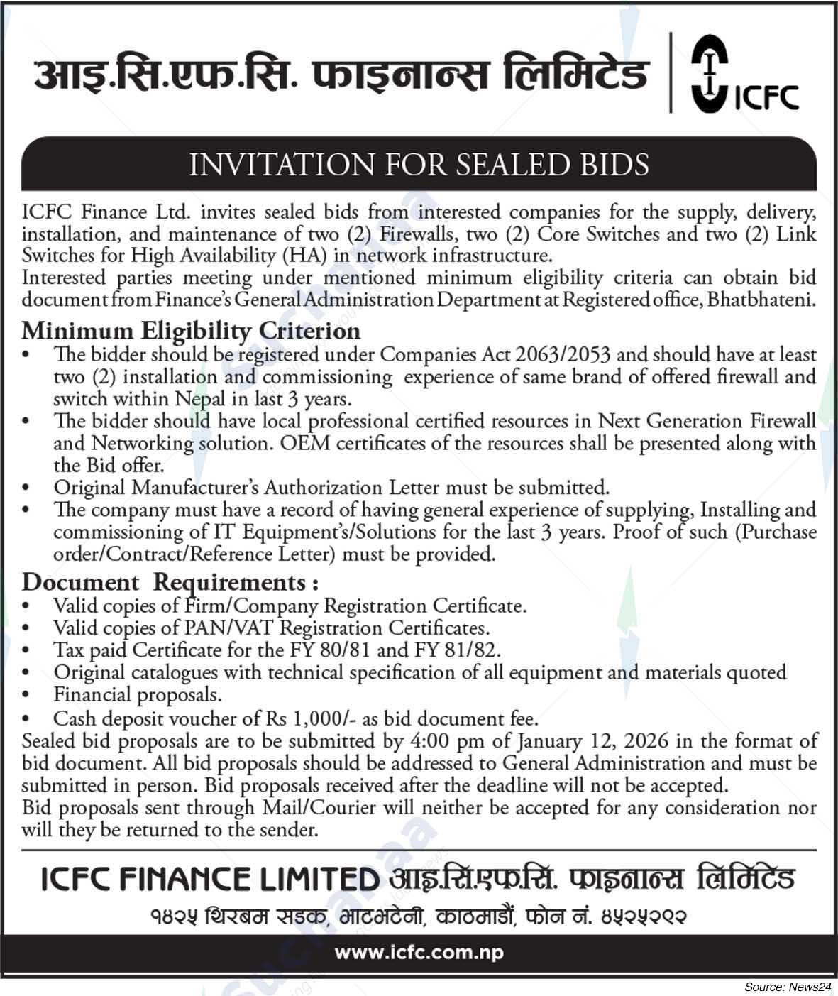 ICFC Finance Limited
