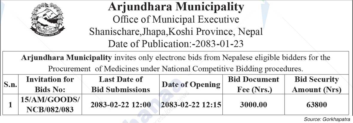 Arjundhara Municipality