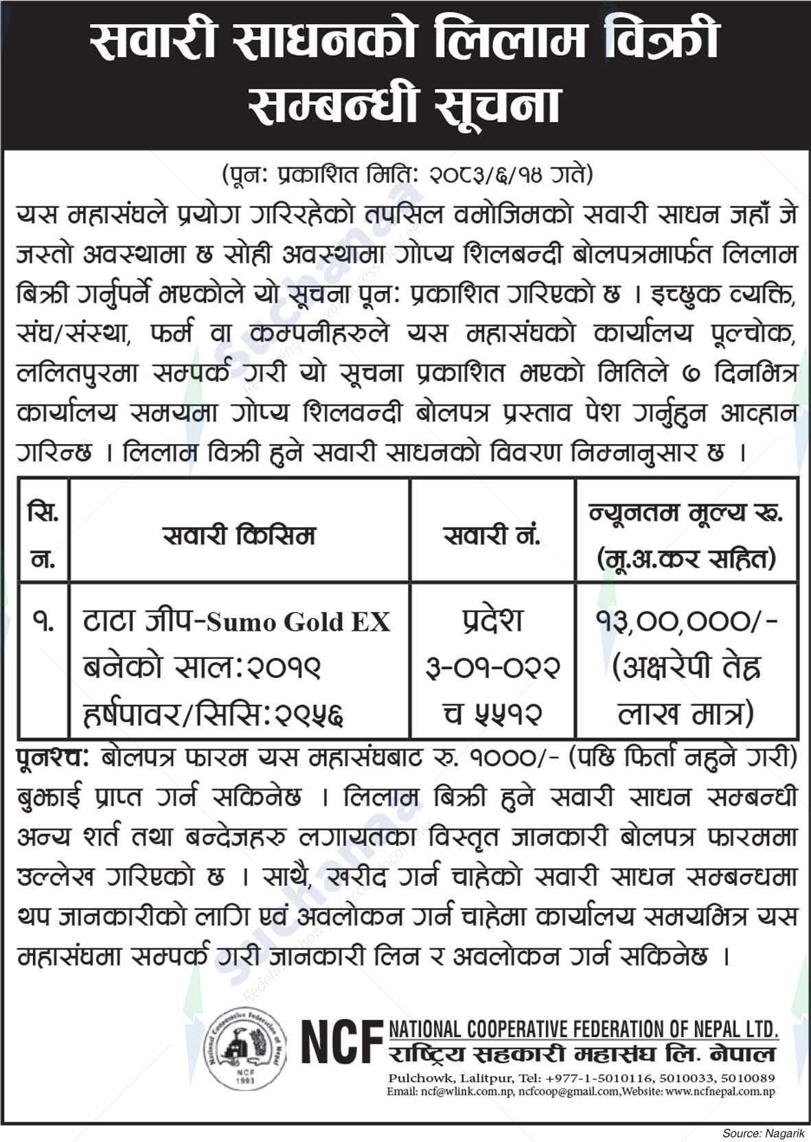 National Cooperative Federation of Nepal Ltd.