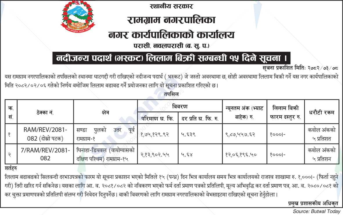 Ramgram Municipality