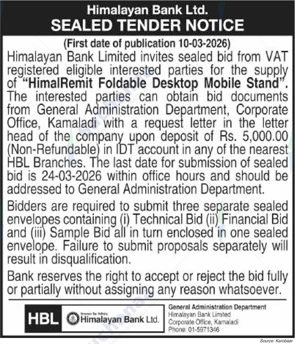 Himalayan Bank Limited