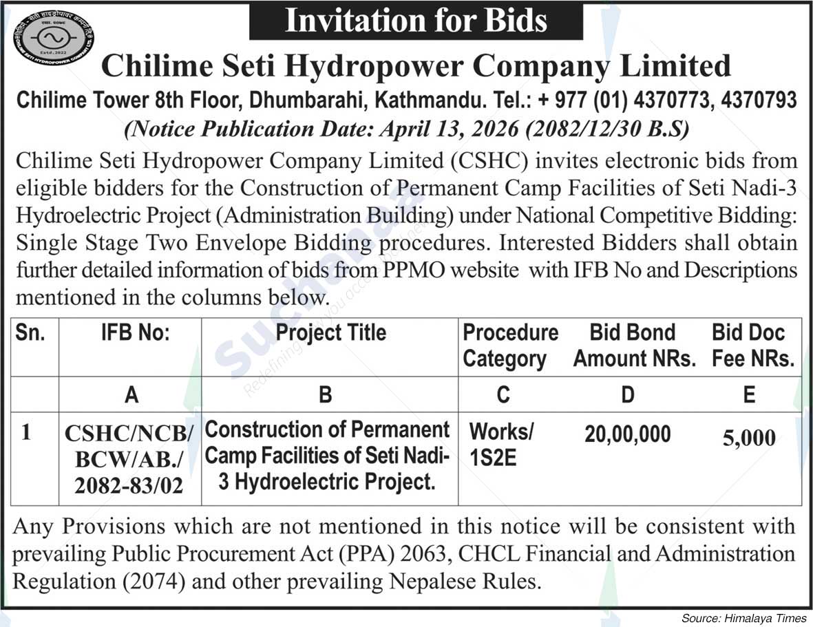 Chilime Seti Hydropower Company Limited (CSHCL)