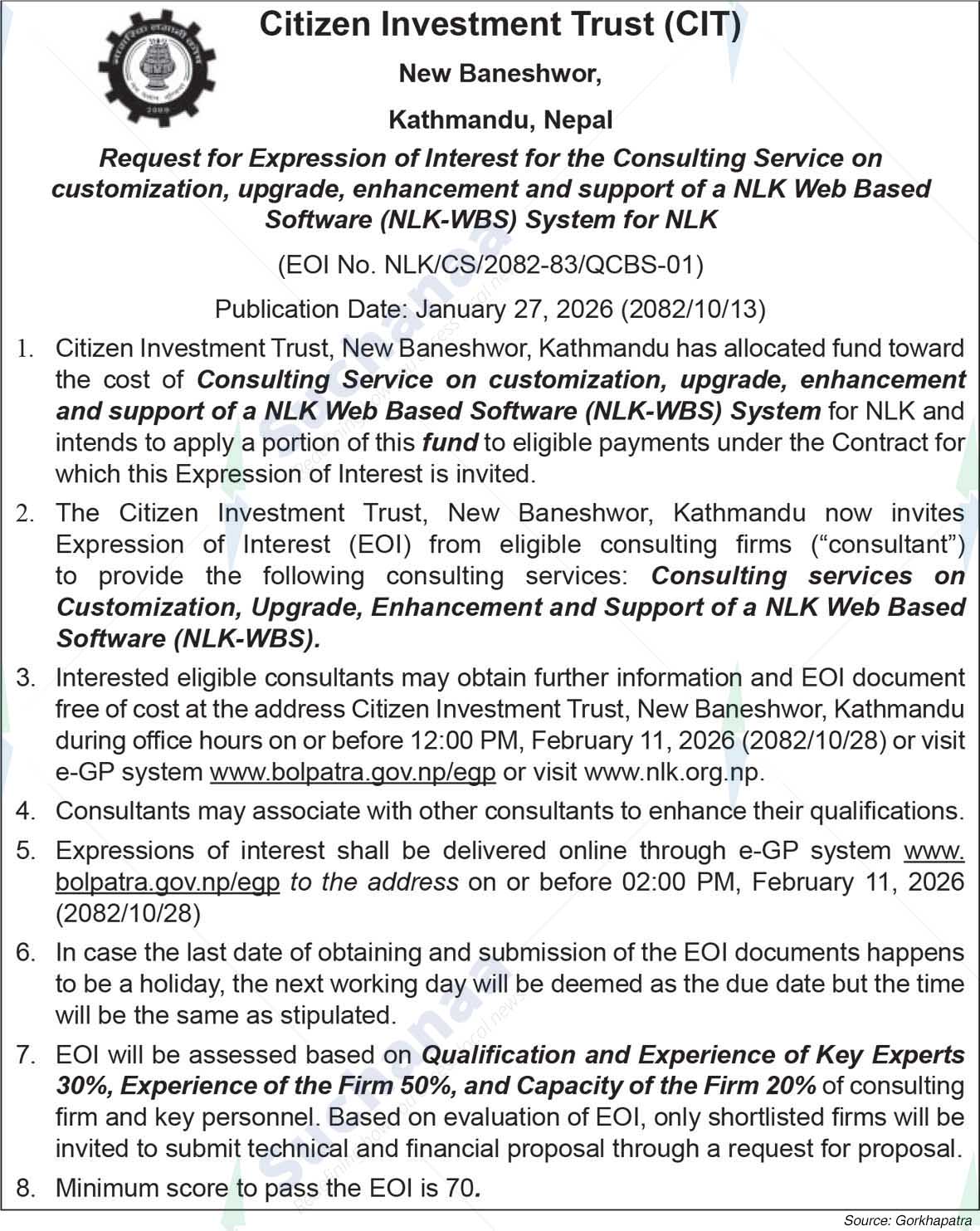 Citizen Investment Trust