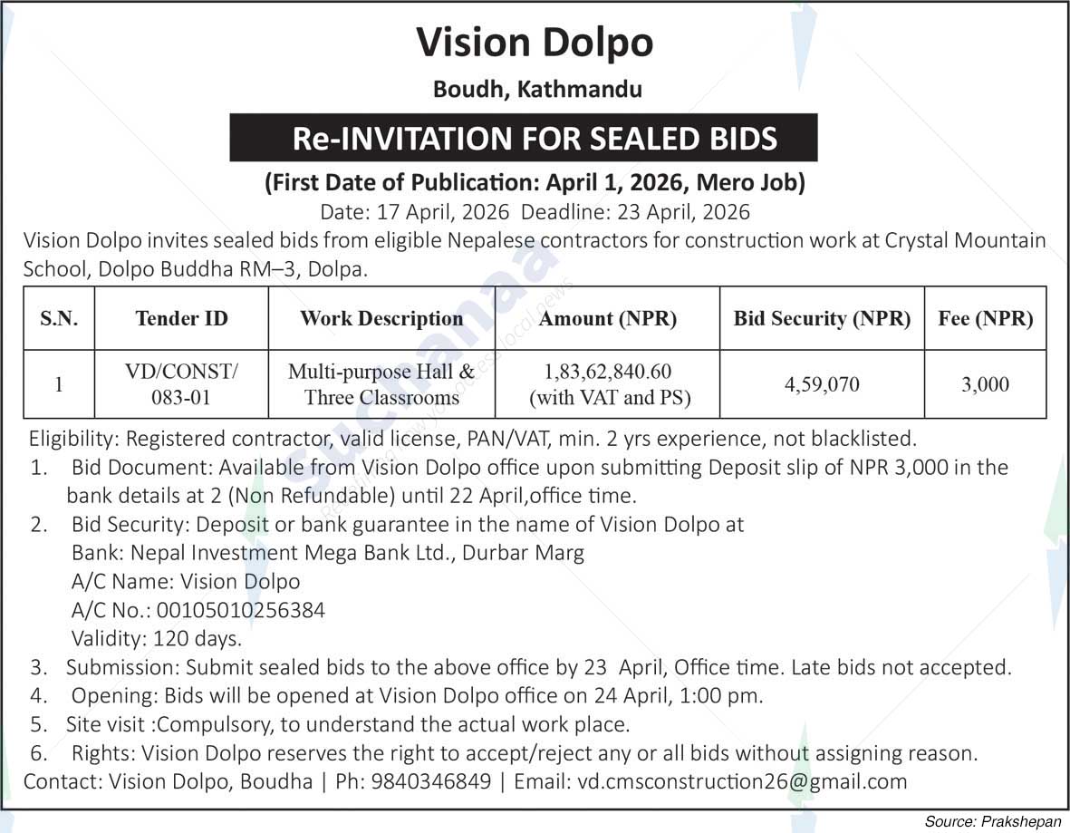 Vision Dolpo, Boudha, Kathmandu