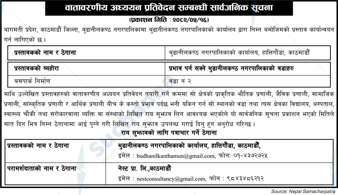 Budhanilkantha Municipality