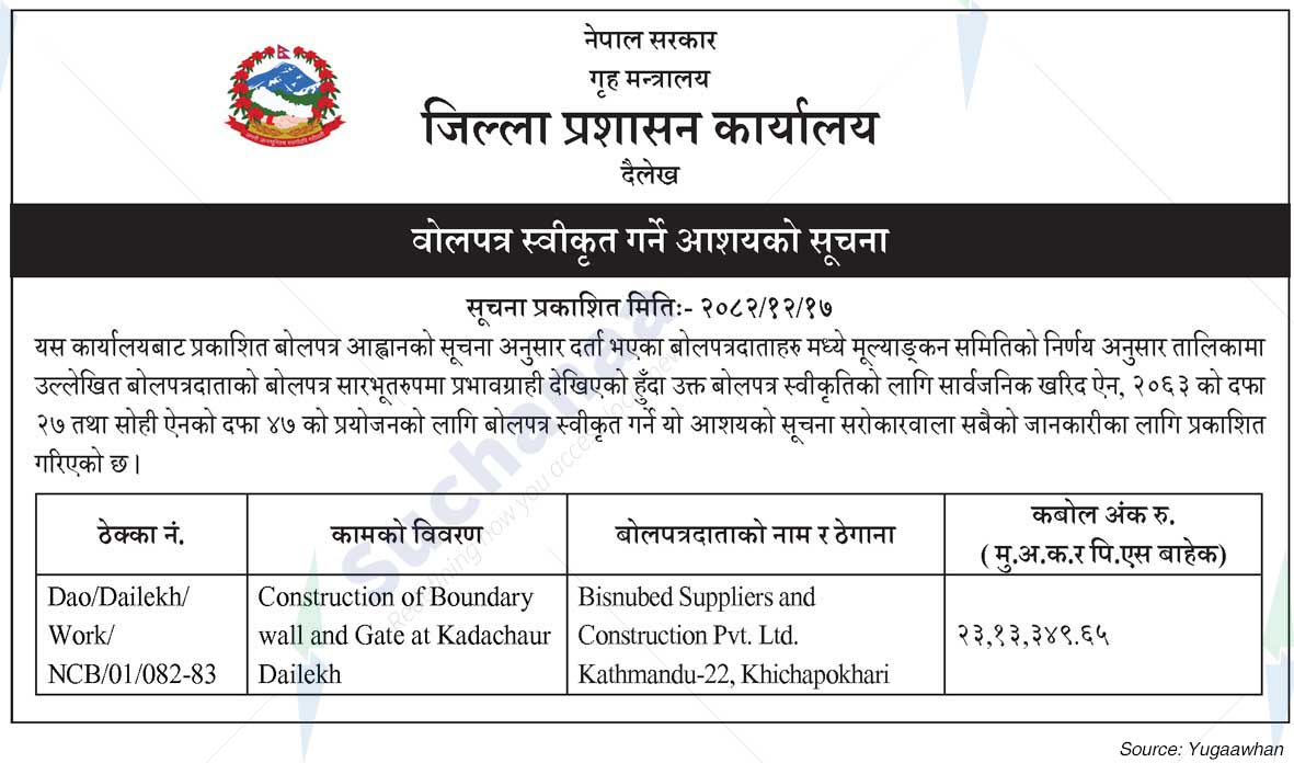 District Administration Office, Dailekh