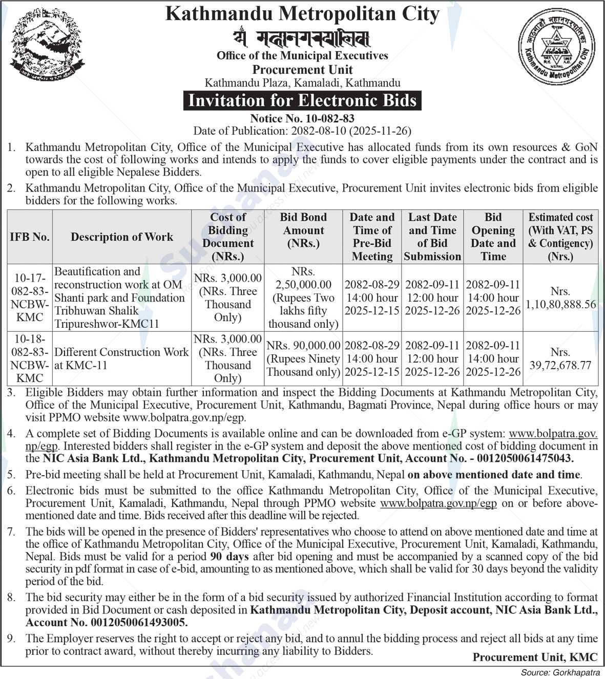 Kathmandu Metropolitan City