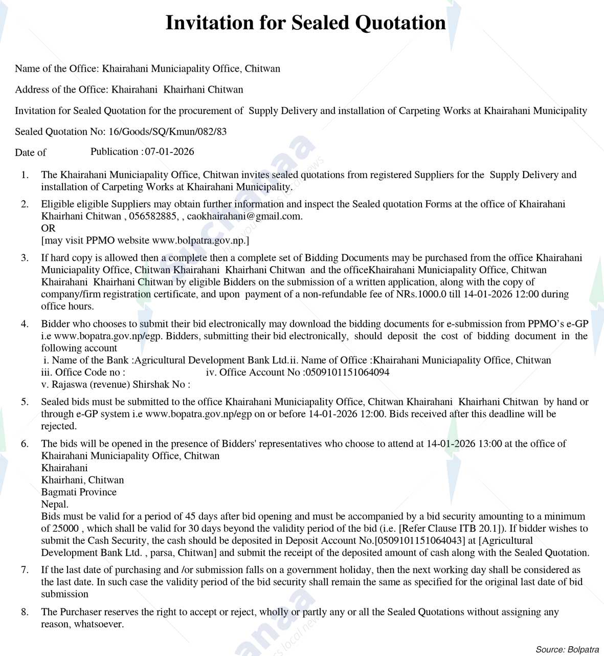 Khairahani Municipality