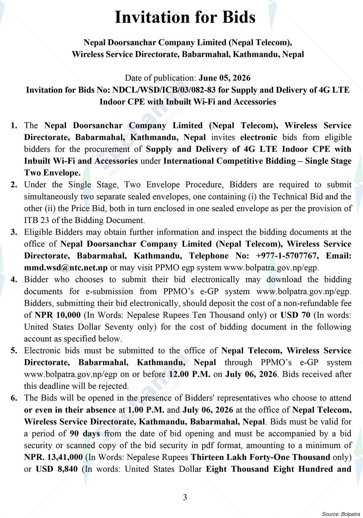 Nepal Doorsanchar Company Limited (NTC)