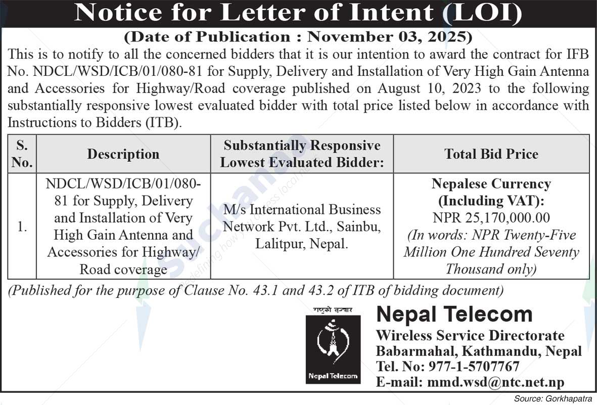 Nepal Doorsanchar Company Limited (NTC)