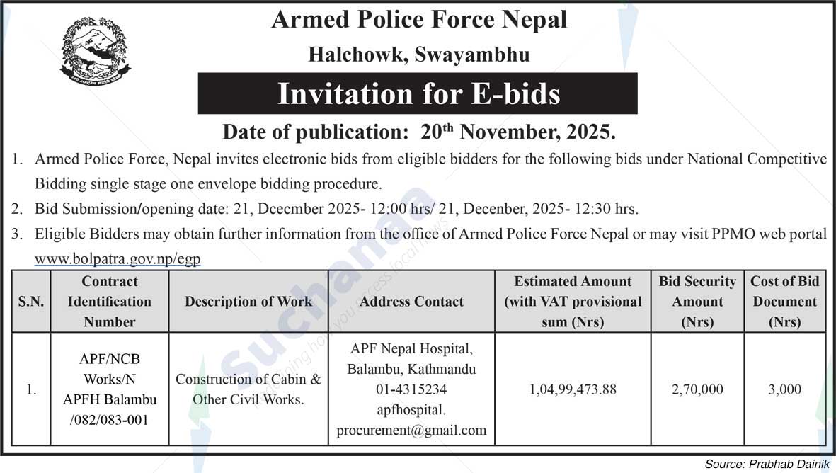 Armed Police Force Nepal, Halchowk, Swayambhu