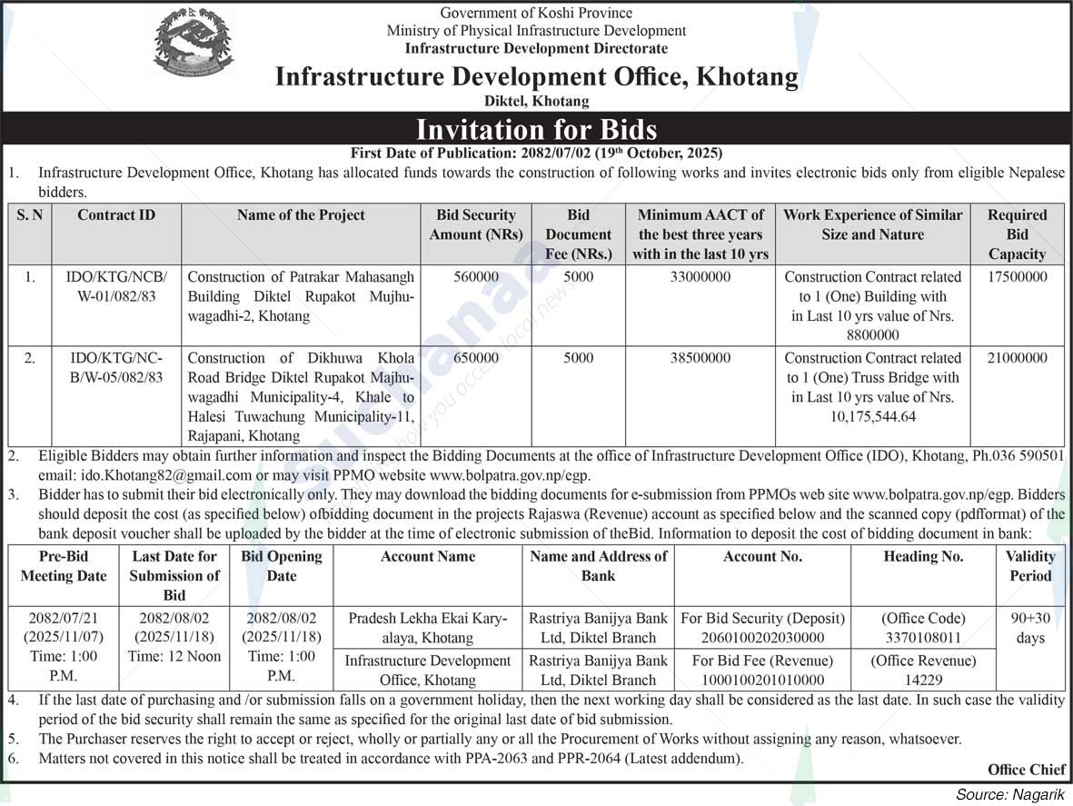Infrastructure Development Office, Khotang