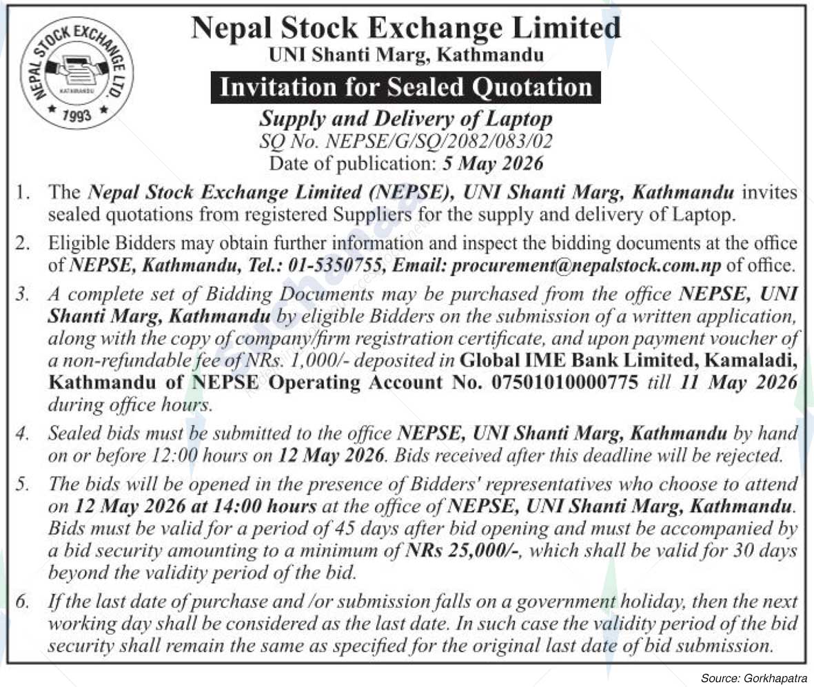 Nepal Stock Exchange Limited (NEPSE)