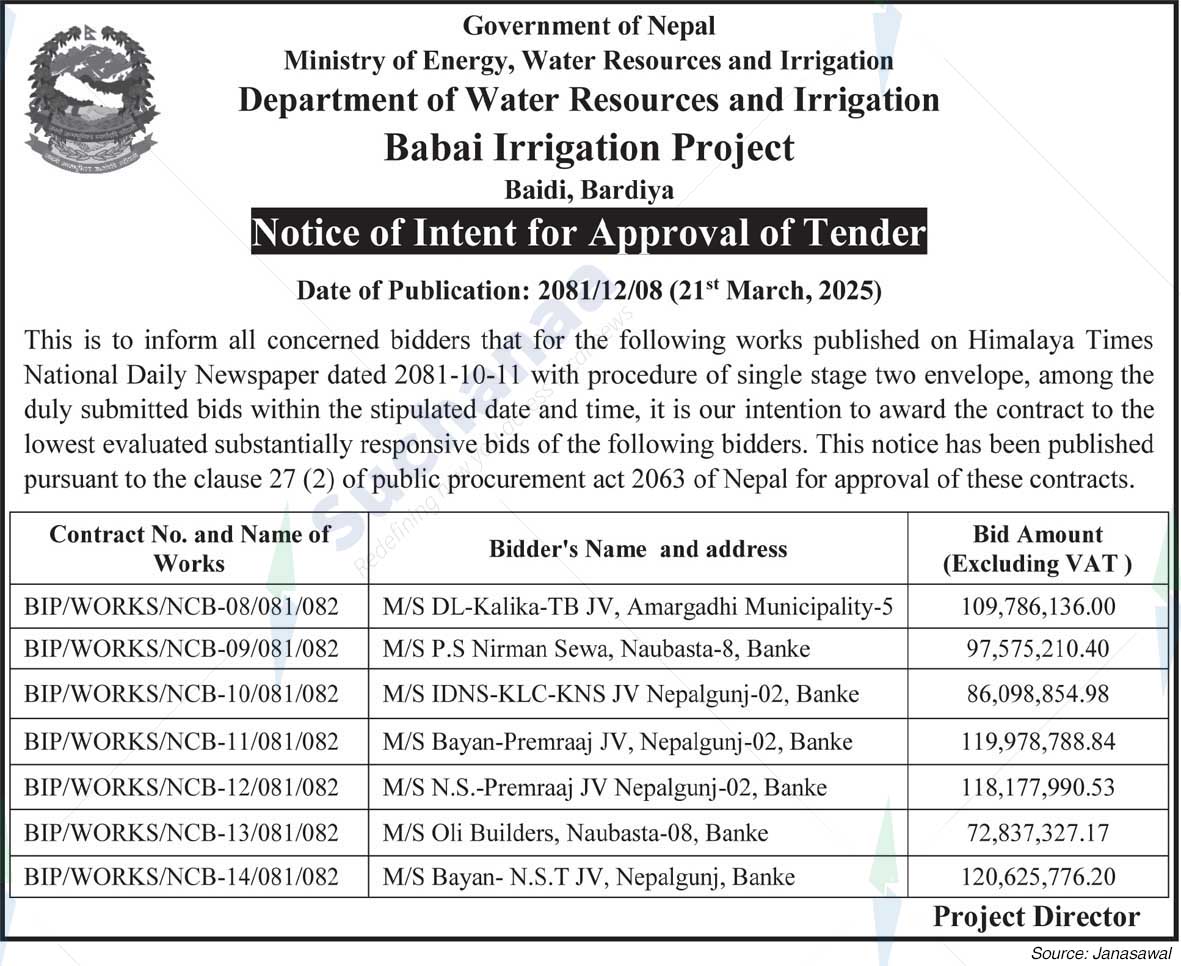 Babai Irrigation Project