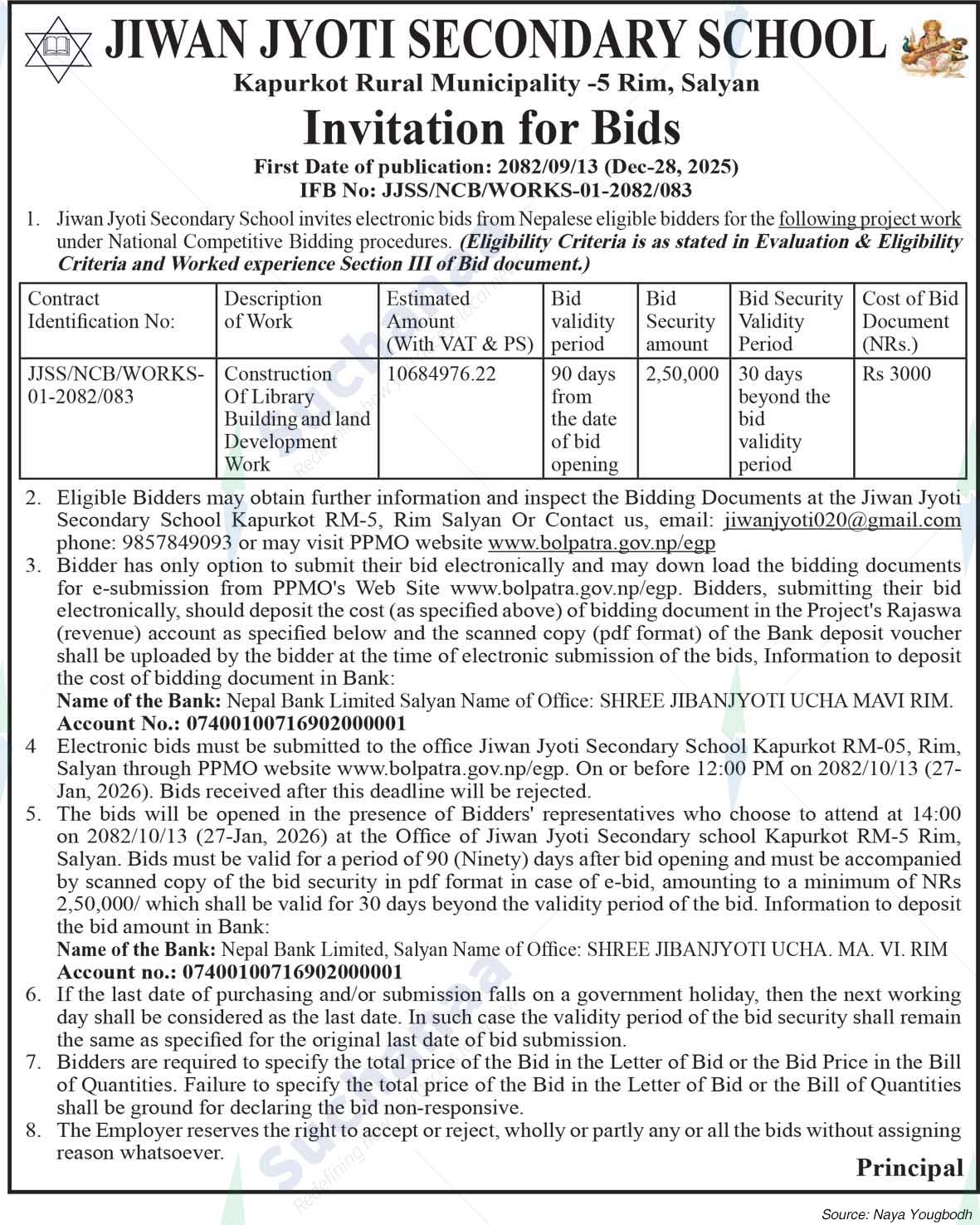 Jiwan Jyoti Secondary School, Salyan