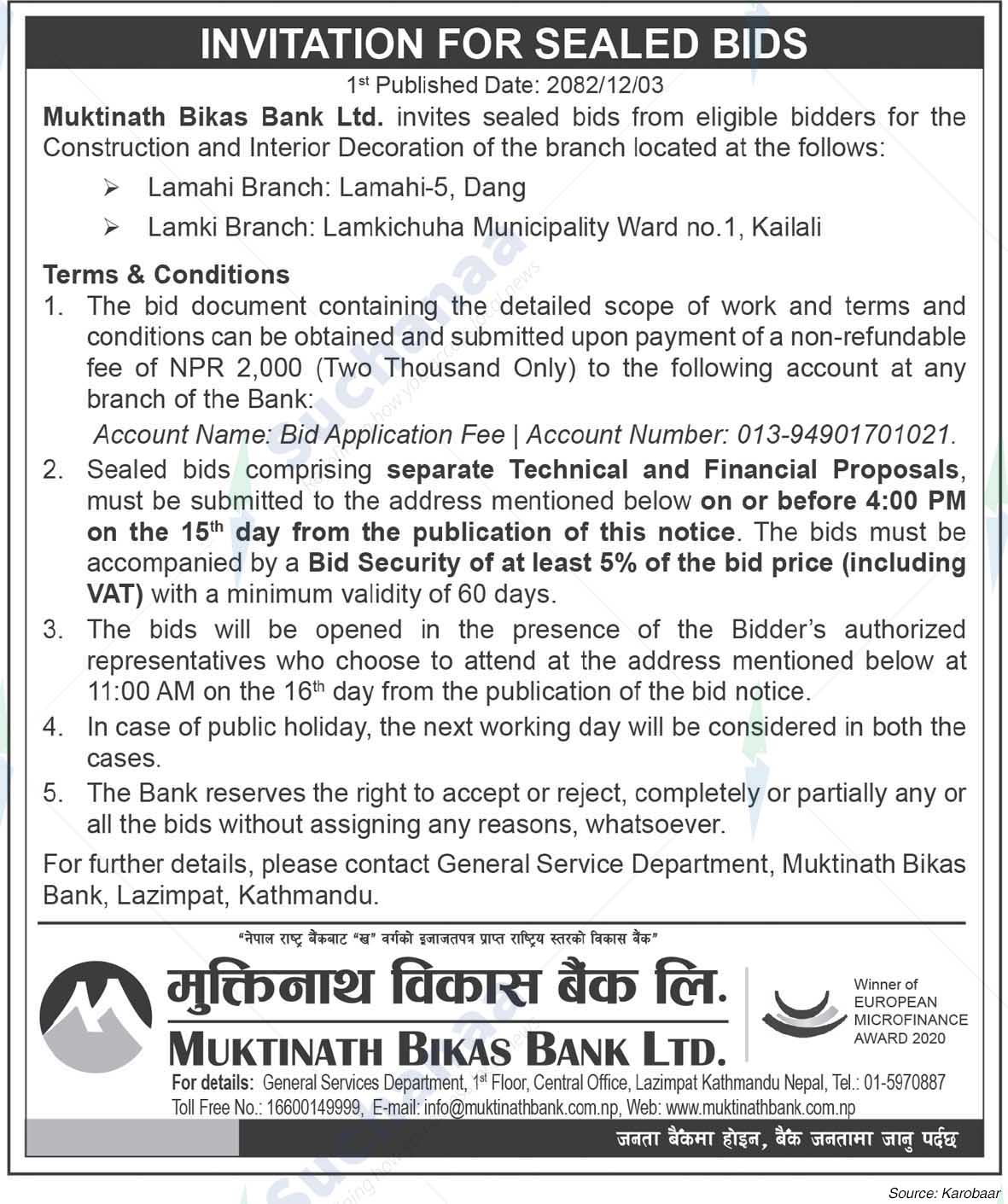 Muktinath Bikas Bank Ltd.