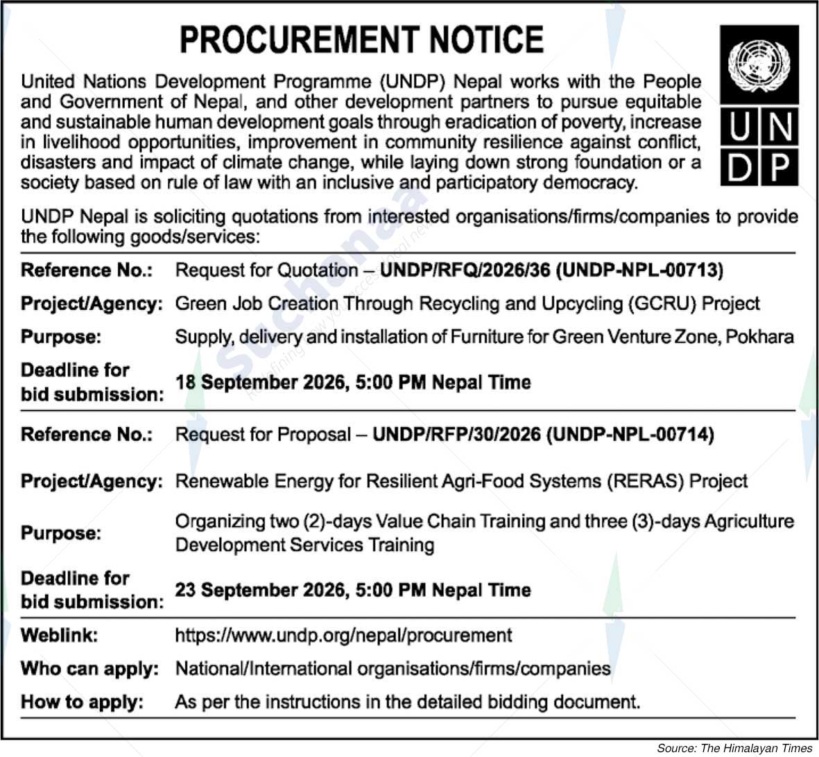 United Nations Development Programme (UNDP)