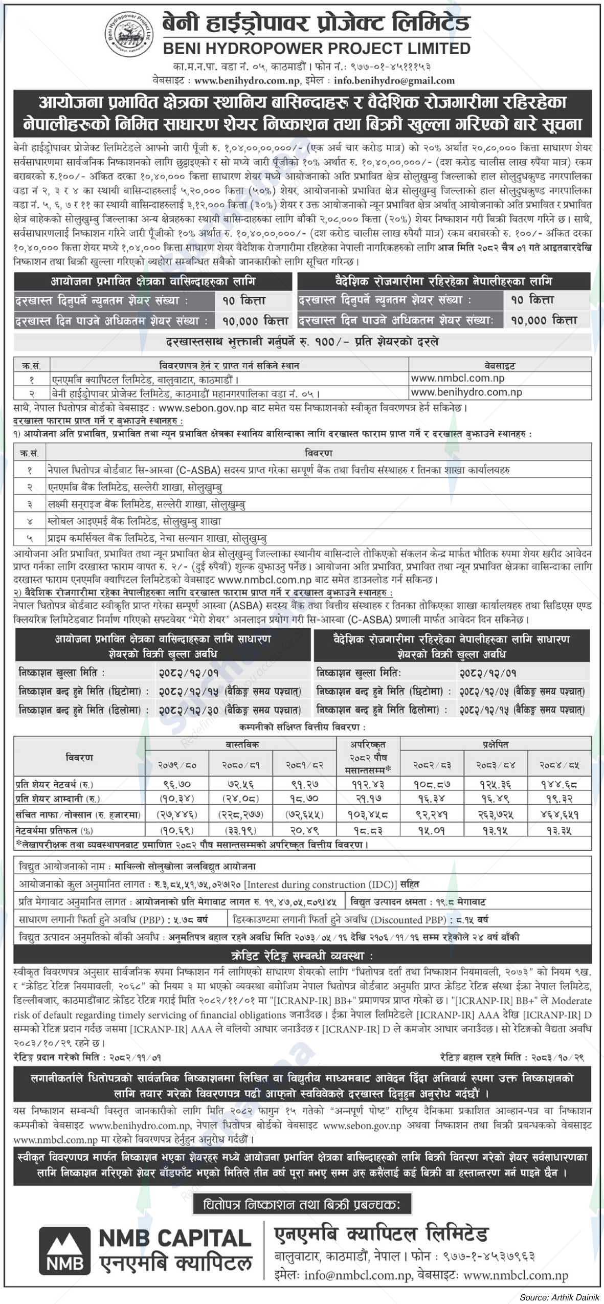 Beni Hydropower Project Ltd.