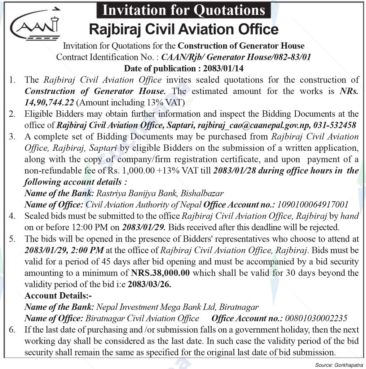 Rajbiraj Civil Aviation Office