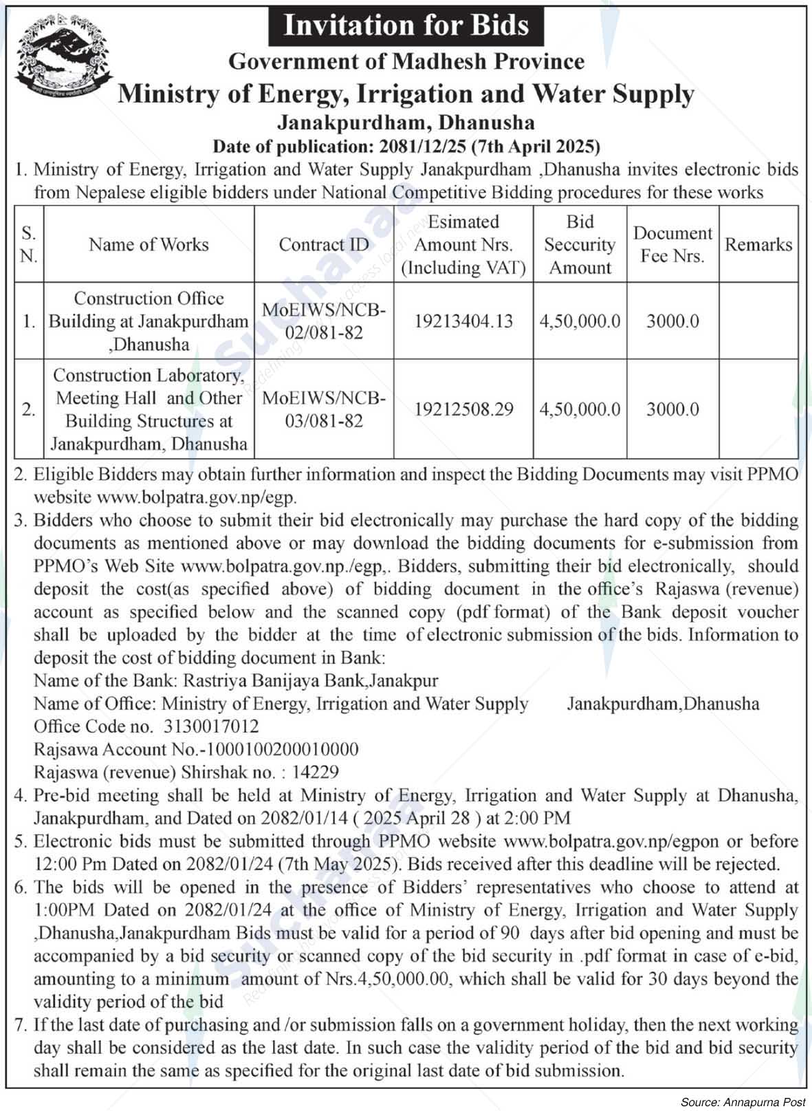 Ministry of Energy, Irrigation and Water Supply