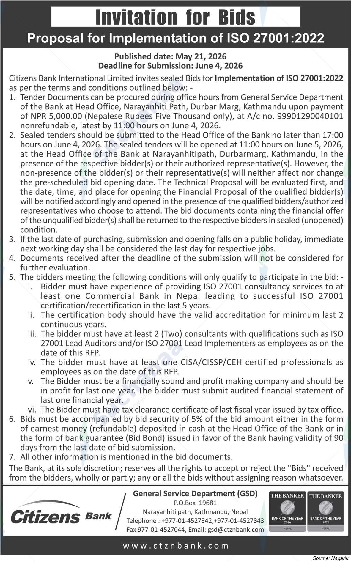 Citizens Bank International Limited