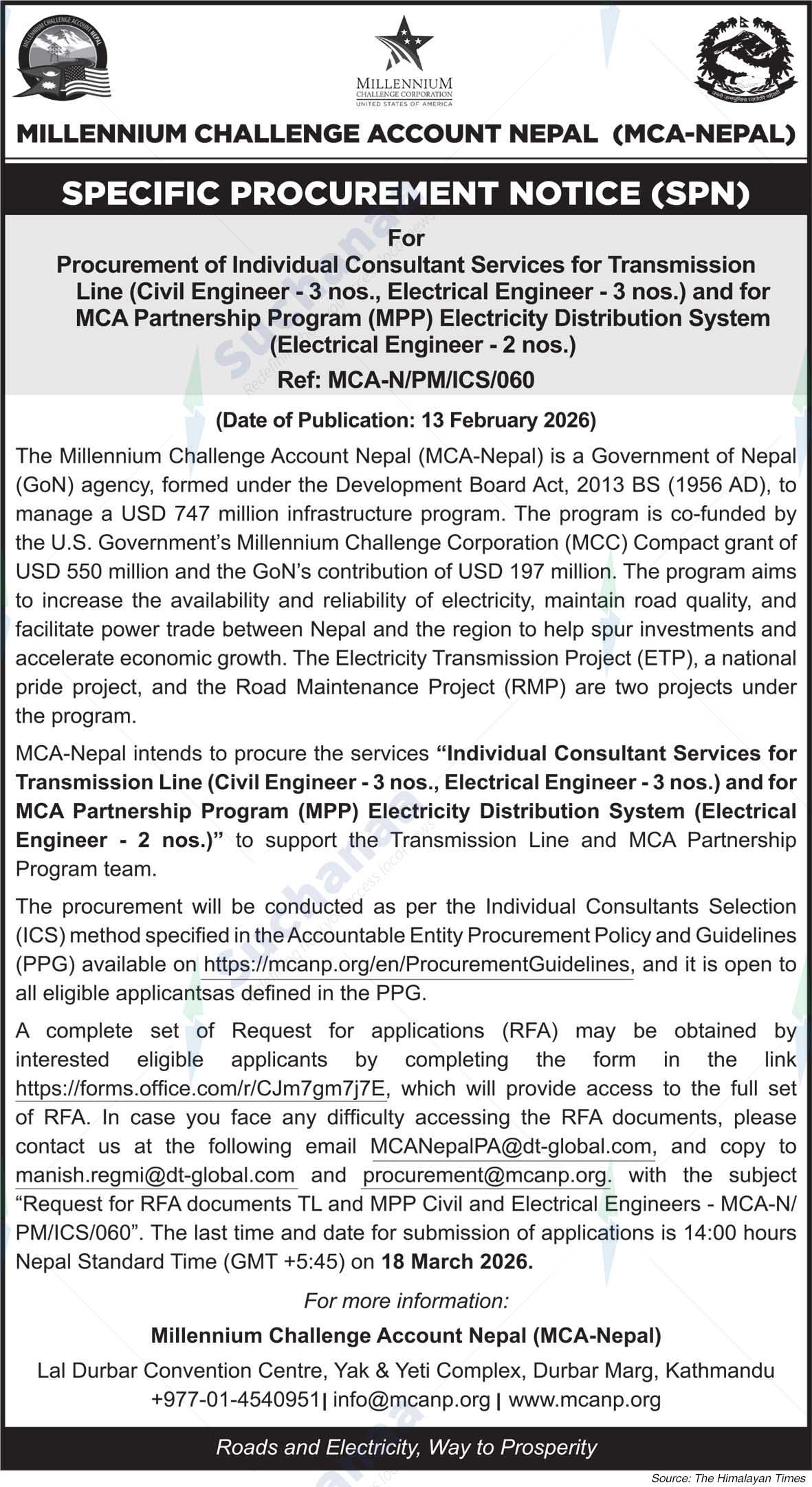 Millennium Challenge Account Nepal (MCA-NEPAL)